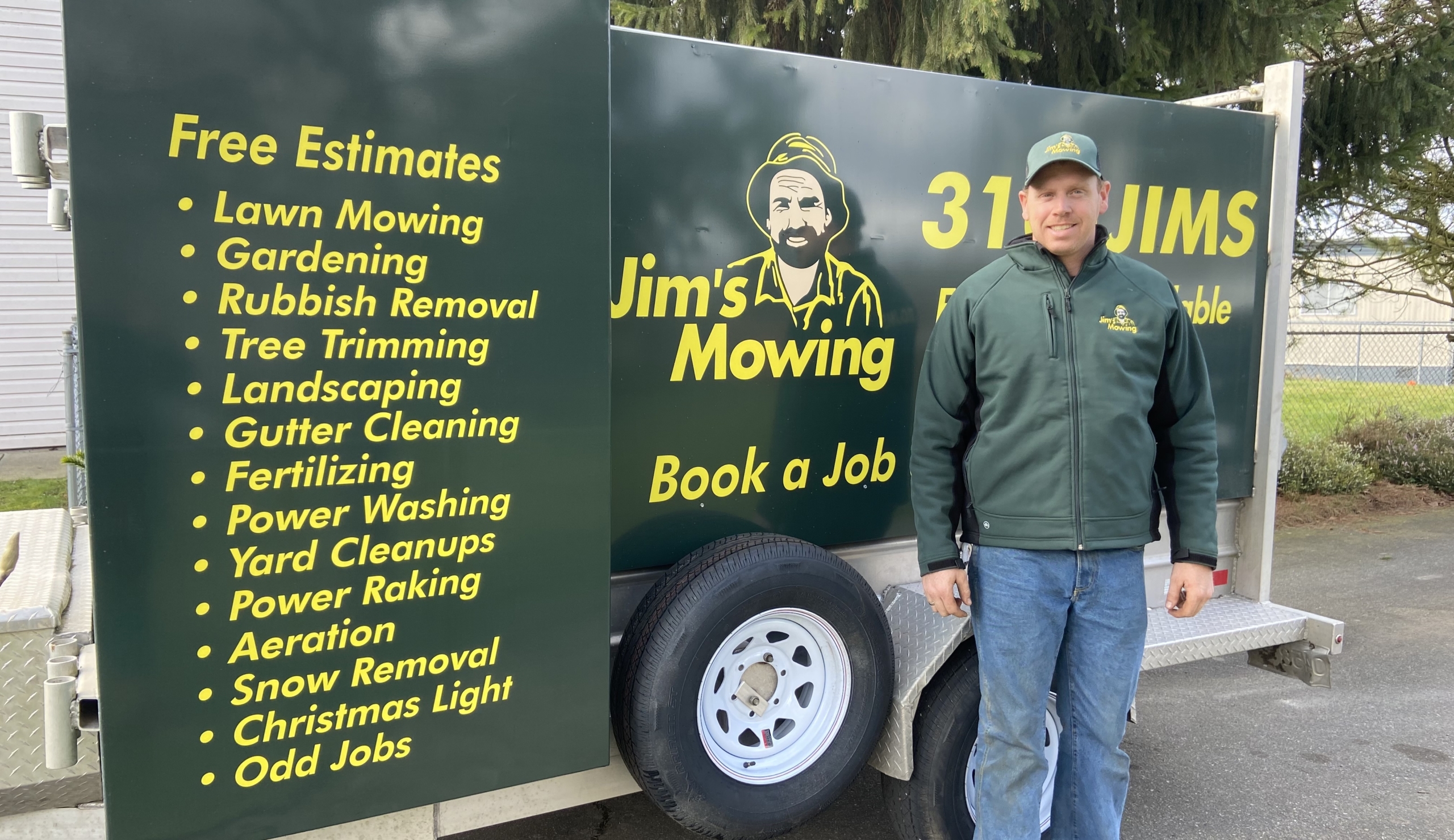 in front of trailer pic in front of trailer pic